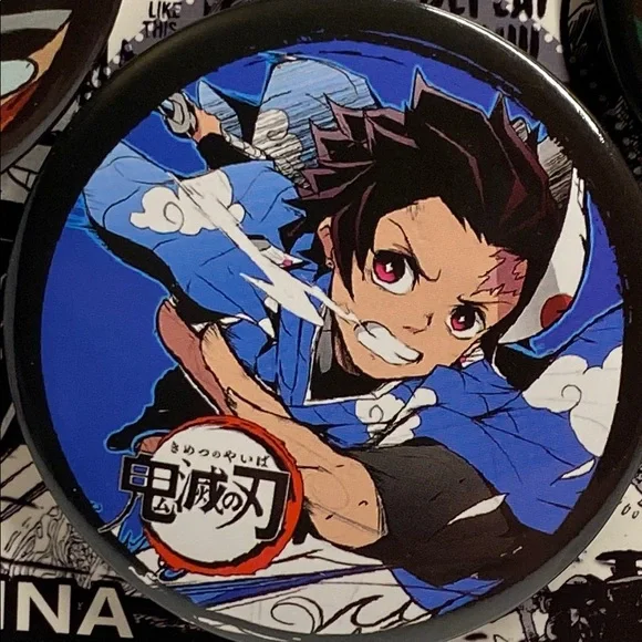 Anime Button 4pc Set - Multicolor - Picture 5 of 7